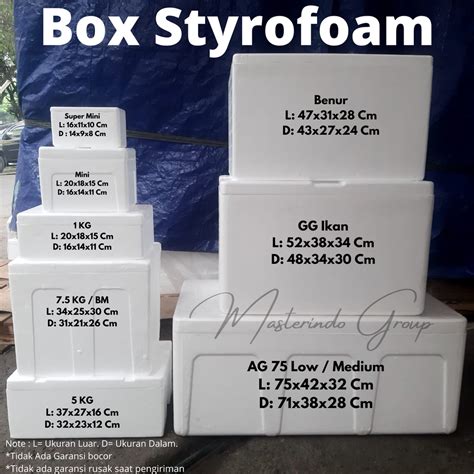 Jual Styrofoam Box Benur 47x31x28 Cm Khusus GRAB GOJEK Shopee