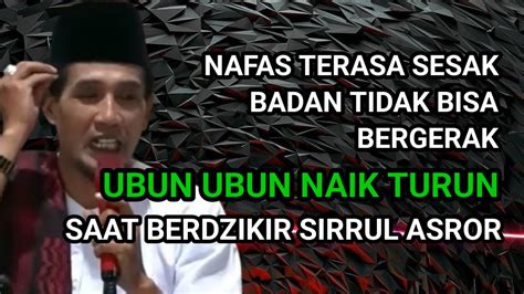 KH MUKHLASON ROSYID SAAT BERDZIKIR SIRRUL ASROR UBUN UBUN KEPALA