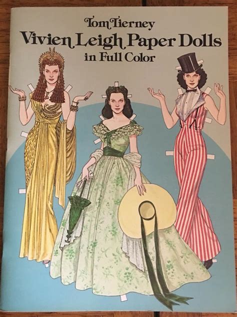 Gone With The Wind Actress Paper Doll Book Vivien Leigh By Tom Tierney