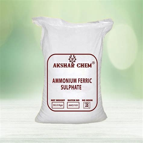 Ammonium Ferric Sulphate At Best Price In Noida By Akshar Exim Company Private Limited Id