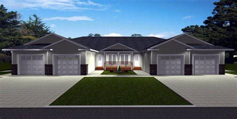 4 Plex Plan 2011583by E Designs Modern House Plans Craftsman House