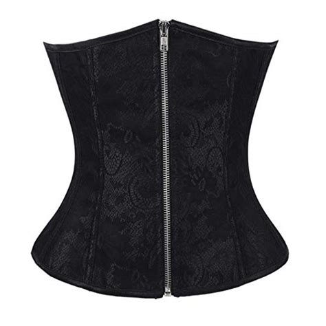 Buy ZZEBRA 2869 Black FLORATA Women Sexy Corset Underbust Waist