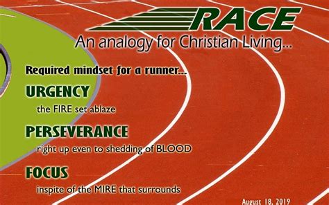 Homily For Youth Race An Analogy For Christian Living Indian