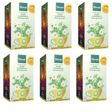 Dilmah Pure Camomile Flowers 20 Tea Bags X 6 Pack Caffeine Free EBay