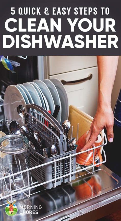 How To Clean A Dishwasher In 5 Quick And Easy Steps Clean Dishwasher