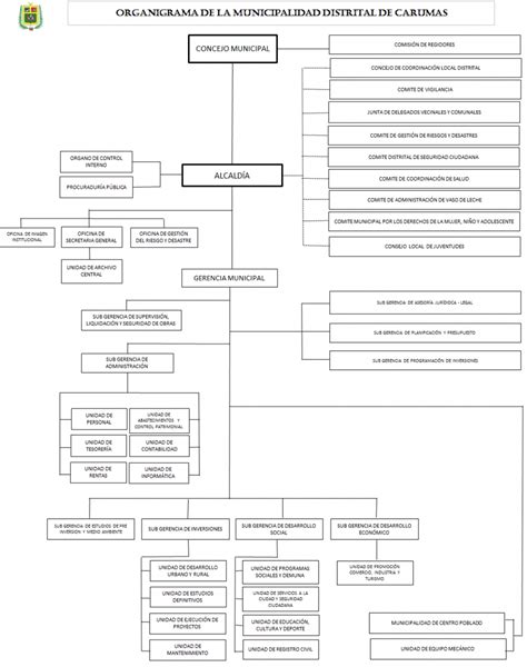 ORGANIGRAMA Municipalidad Distrital De Carumas