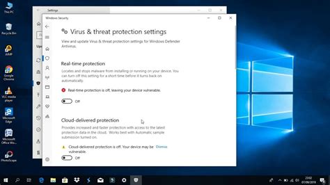 Cara Menonaktifkan Antivirus Windows 10 Youtube