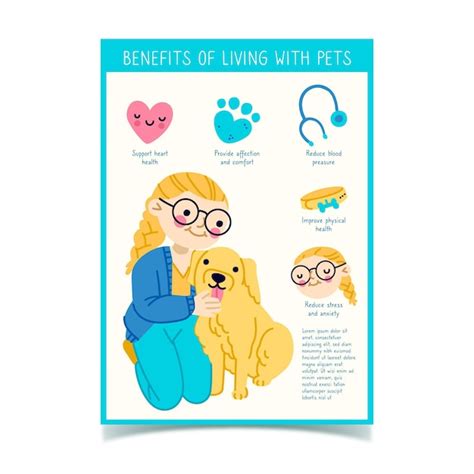 Free Vector Benefits Of Living With A Pet