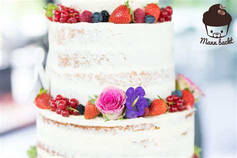 Tutorial Und Rezepte Hochzeitstorte Naked Cake Mit Beeren Tutorial