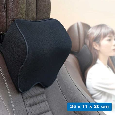 Jual Ctcar Bantal Leher Kursi Mobil Ergonomis Neck Pillow Memory