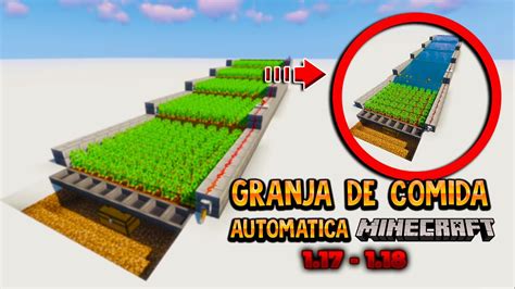 GRANJA de COMIDA AUTOMÁTICA y FÁCIL en Minecraft 1 17 1 18