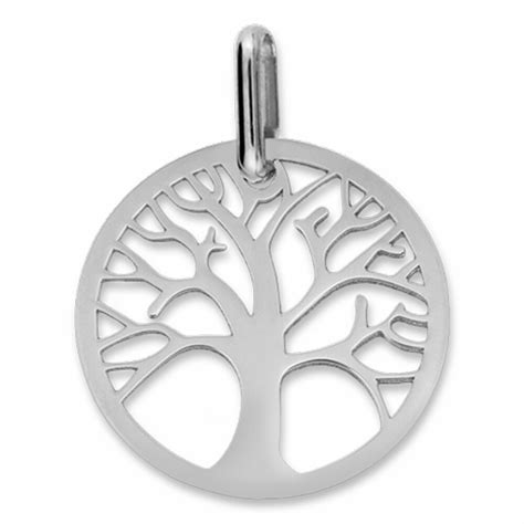 M Daille Arbre De Vie Majestueux Ajour E Or Blanc Ct Premiercadeau