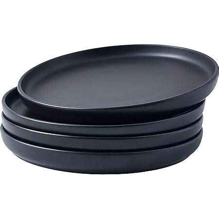 Bruntmor Juego de 4 platos de cerámica para horno a mesa de 8 pulgadas