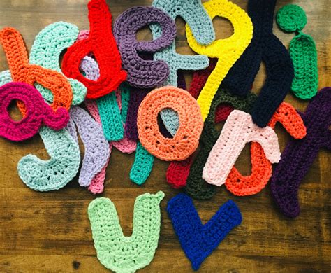 Crochet Alphabet Crochet Letters Pattern Only Pdf Instant Etsy