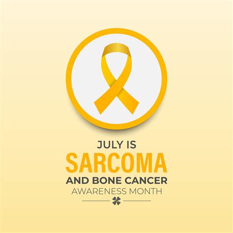 Illustration Sarcoma And Bone Cancer Awareness Calligraphy Poster