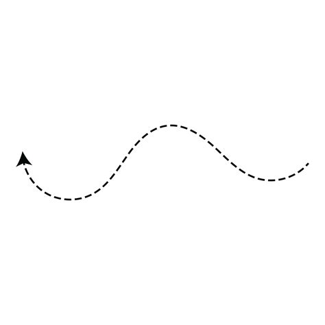 Hand Drawn Dotted Curved Line Transparent 45058899 Png