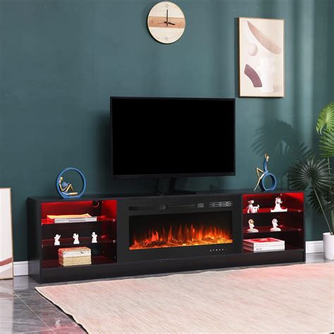 Amazon Amerlife Fireplace Tv Stand With Fireplace Modern