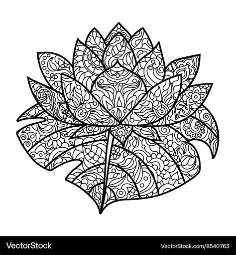 Lotus Flower Coloring Pages