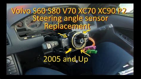 Volvo V70 S60 S80 Xc70 Xc90 2005 And Up P2 Steering Angle Sensor Replacement Youtube