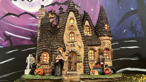 Witch Cottage Review Lemax Spooky Town New For 2022 Youtube