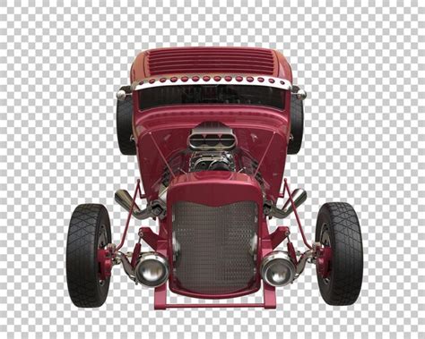 Hot Rod Sur Fond Transparent Rendu 3d Illustration PSD Premium
