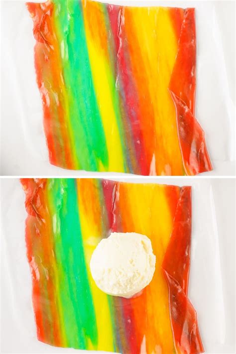 Fruit Roll Up Ice Cream Tiktok Viral Recipe • Bake Me Some Sugar