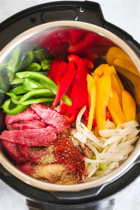 Instant Pot Steak Fajitas Little Sunny Kitchen Healthy Instant Pot Recipes Instant Pot