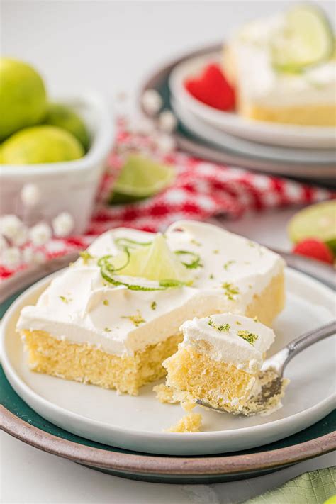 Easy Key Lime Cake Sheet Cake Recipe With Cake Mix TidyMom