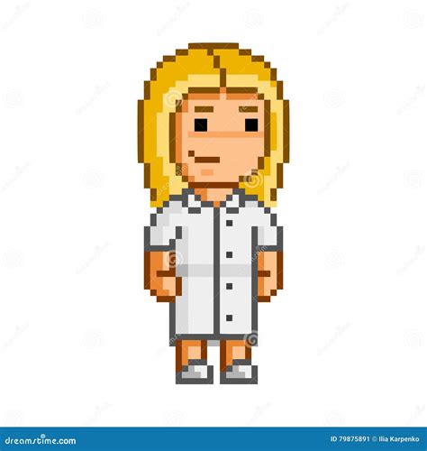 Pixel Art Doctor Sprite Stock Photography 194149388