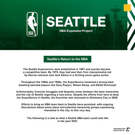 Nba Expansion Seattle Force On Behance