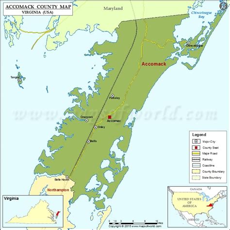 Accomack County Map – Zip Code Map