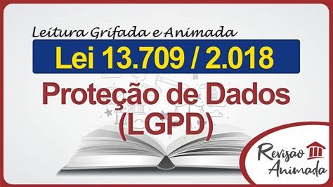 Lgpd Leitura Da Lei Geral De Prote O De Dados Lei N De