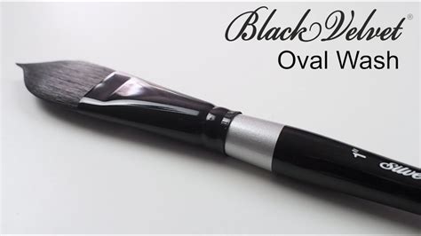 How To Paint With A S Black Velvet Oval Wash From Silver Brush