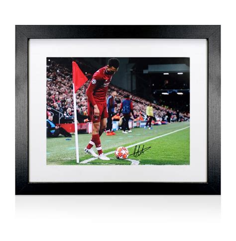 Framed Trent Alexander Arnold Signed Liverpool Photo Champions League