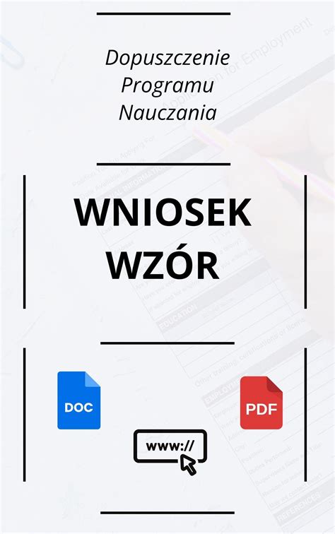 Wniosek O Dopuszczenie Programu Nauczania Wzór