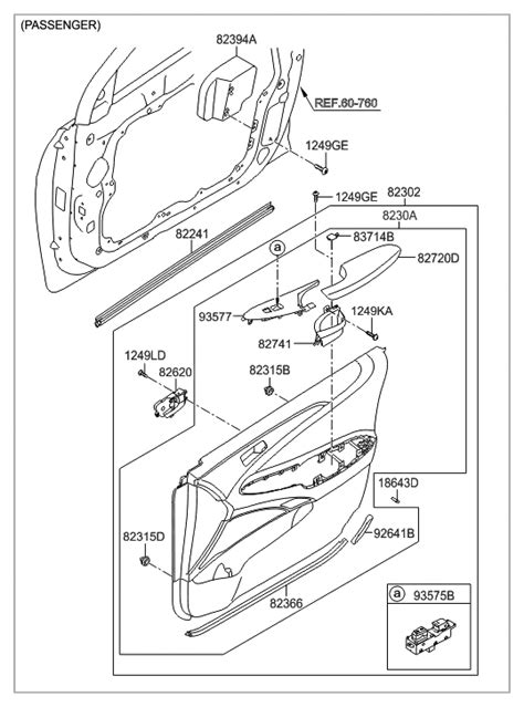 82308 4R510 4AR Genuine Hyundai Panel Assembly Front Door Trim RH