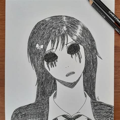 Manga Girl Horror Creepy Scary Drawing Armasiadraw Instagram