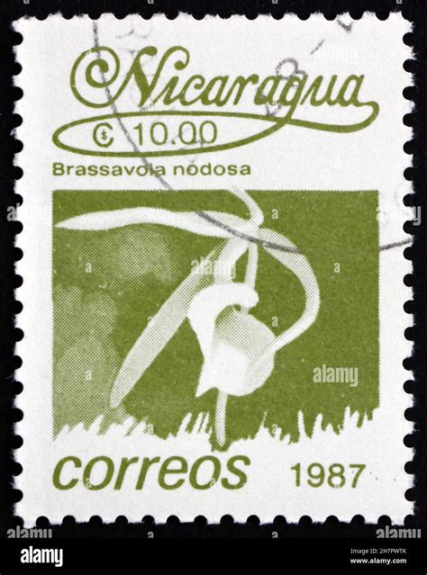 Nicaragua Circa A Stamp Printed In Nicaragua Shows Lady Of The