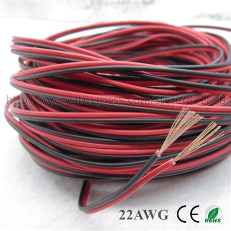 M Pin Red Black Cable Awg Led Wire Extension Wire For Led