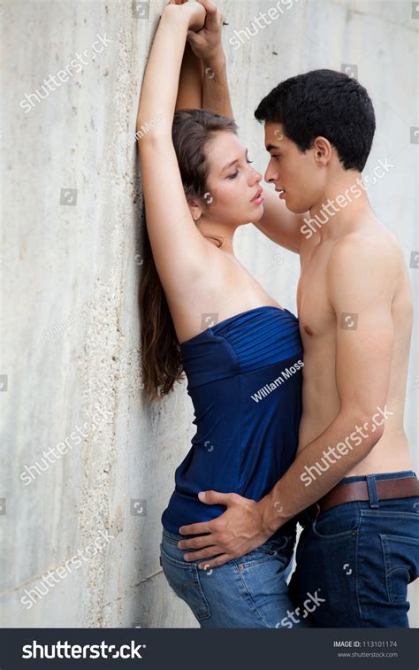 Kissing Against Wall Hot Sex Picture