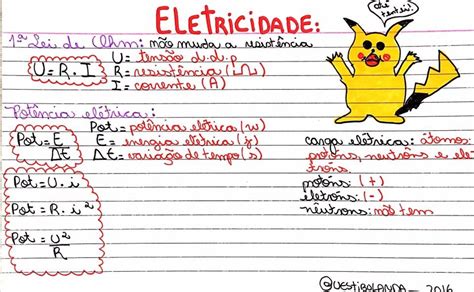 Mapa Mental De Eletricidade