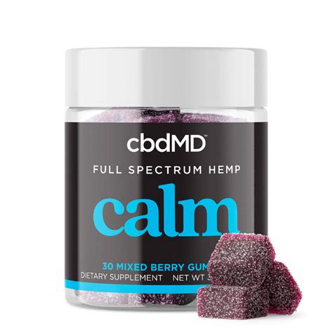 Cbdmd Calm Cbd Gummies Mixed Berry Full Spectrum 30ct 150mg Thc