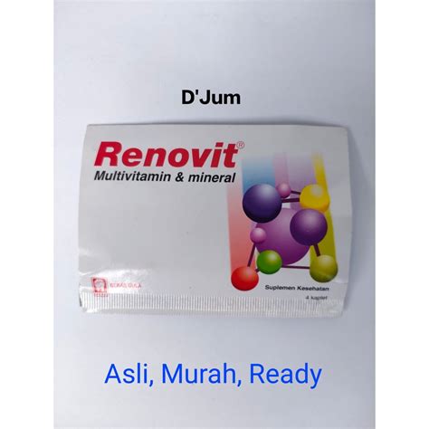 Jual Renovit 4 Tablet Multivitamin Dan Mineral Konimex Shopee Indonesia