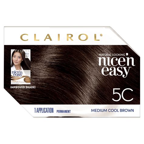 Clairol Nice N Easy Permanent Hair Color 5c Medium Cool Brown 3 Pack