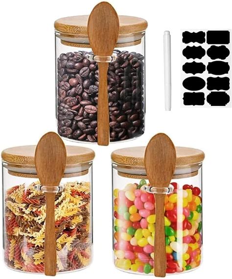 Amazon Yalucky Spice Jars Overnight Oats Containers With Airtight