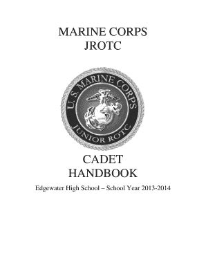 Mcjrotc Cadet Handbook - Fill Online, Printable, Fillable, Blank | pdfFiller