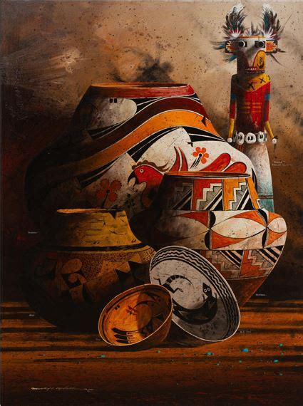 Michael McCullough Southwestern Pottery Still Life MutualArt