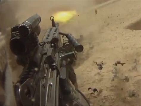 M249 SAW Machine Gun In Action at Combat Outpost Charkh in Afghanistan - Business Insider