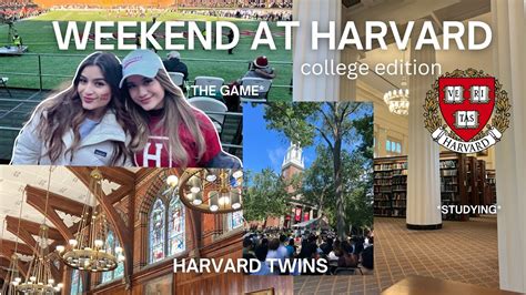 Harvard Twins Weekend In The Life 2022 Harvard Vs Yale Studying