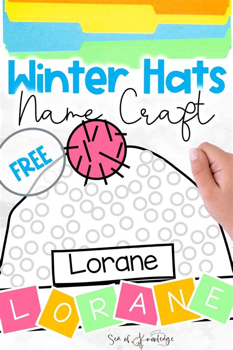 Winter Craft Preschool Hat Template Free Download